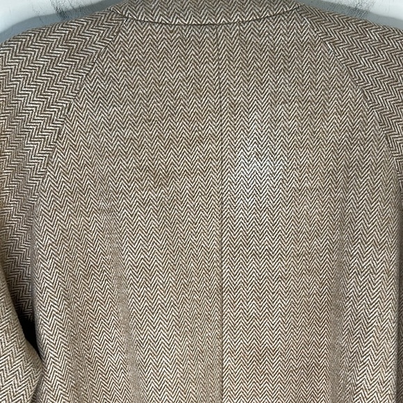 MADEWELL Stanza Herringbone Coat Wool Blend Camel Color Size XL - Picture 15 of 16